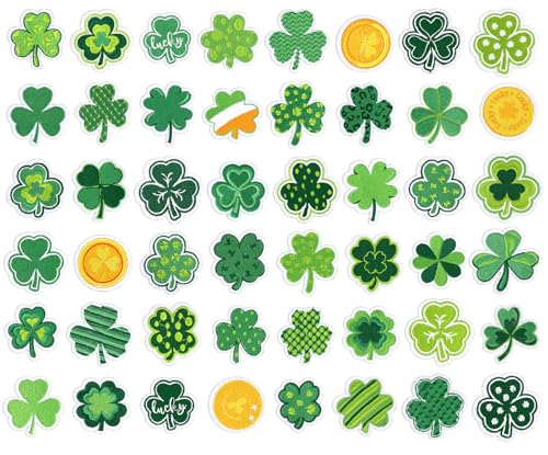 JarThenaAMCS St. Patrick's Day Bügelbilder zum Aufbügeln, 6,1 cm, Kleeblatt, Wärmetransfer, Glücksklee, bestickte Stoffflicken zum Aufbügeln, Muster für irische Bastelarbeiten, Kleidung, Stoff, 48 JarThenaAMCS St. Patrick's Day Bügelbilder zum Aufbügeln, 6,1 cm, Kleeblatt, Wärmetransfer, Glücksklee, bestickte Stoffflicken zum Aufbügeln, Muster für irische Bastelarbeiten, Kleidung, Stoff, 48 von JarThenaAMCS