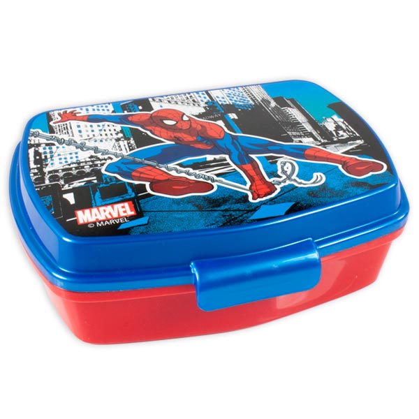 Spiderman Lunchbox aus Kunststoff, 17,5cm x 13,5cm von Javoli