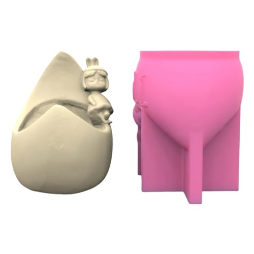 3D-Silikonform für Mädchen, Epoxidharz, Blumentöpfe, Halter, Beton, Gips von Javoryxh