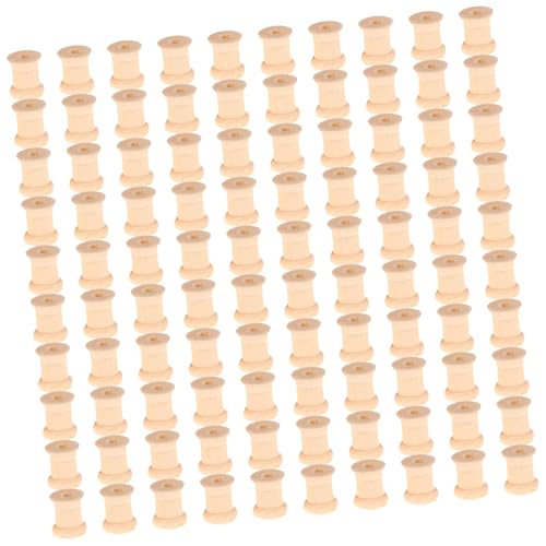 Javoryxh 100 Stück leere Garnspulen, Holzspulen zum Nähen und Nähen, leere Garnspulen, Nähzubehör Javoryxh 100 Stück leere Garnspulen, Holzspulen zum Nähen und Nähen, leere Garnspulen, Nähzubehör von Javoryxh