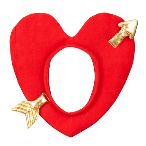 Javoryxh Kopfbedeckung für Erwachsene, 3D-Herz-Hut, für Valentinstag, Festival, Feier, Maskerade, Kopfschmuck von Javoryxh