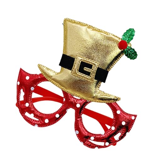 Javoryxh Neujahrsbrille Weihnachten Mistelzweig Brille Foto Requisiten für Teenager Erwachsene Neujahr Party Feier Supplies von Javoryxh