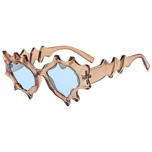 Javoryxh Unregelmäßiger Rahmen für Mädchen, Teenager, auffällig, Karneval, Party, Fotografie, Werkzeug, Outdoor-Camping-Brille von Javoryxh