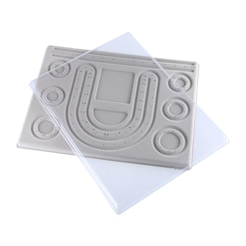 Professionelles Perlenbrett, multifunktionales Perlenarrangement-Brett zum Basteln von Schmuck, graue Beflockung mit viel Platz Professionelles Perlenbrett, multifunktionales Perlenarrangement-Brett zum Basteln von Schmuck, graue Beflockung mit viel Platz von Javoryxh