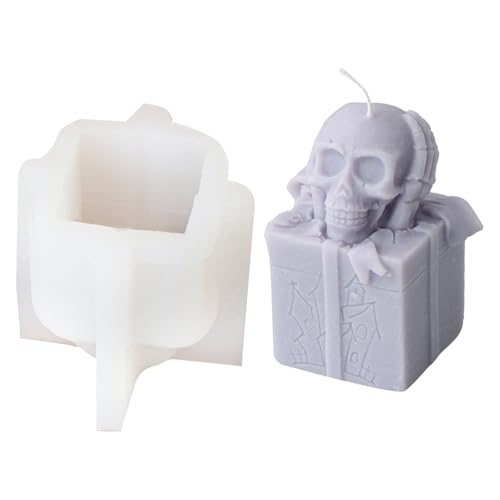 Silikonform in Totenkopfform, für Seifenherstellung, hochtemperaturbeständige Aromatherapie von Javoryxh