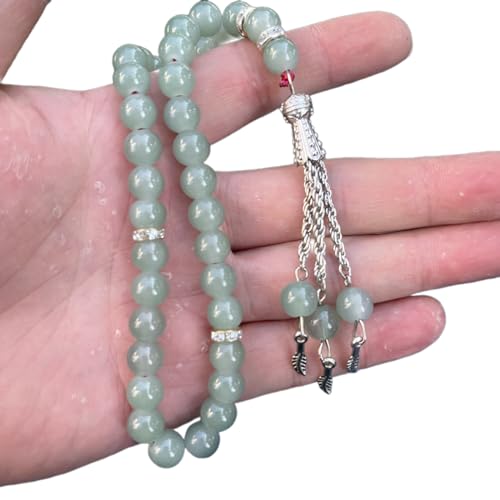 Tasbih Gebets-Rosenkranz-Perlen, modisch, dekorative Quasten, Religionsschmuck, Partyzubehör, 33 Stück Tasbih Gebets-Rosenkranz-Perlen, modisch, dekorative Quasten, Religionsschmuck, Partyzubehör, 33 Stück von Javoryxh