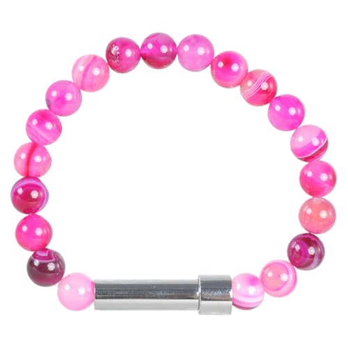 Unisex-Naturstein, verstellbar, dehnbar, Perlenstein für Damen, Mädchen, Damen, Herren Unisex-Naturstein, verstellbar, dehnbar, Perlenstein für Damen, Mädchen, Damen, Herren von Javoryxh