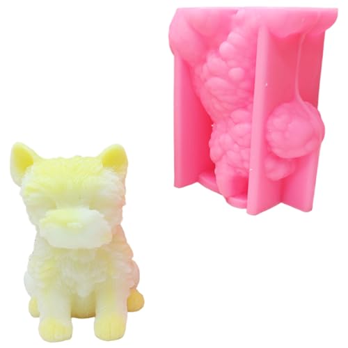 Wiederverwendbare Silikonform mit Hundemotiven zum Basteln von Seifen, künstlerische Silikon-Hundeform für Kinder und Hobbyisten Wiederverwendbare Silikonform mit Hundemotiven zum Basteln von Seifen, künstlerische Silikon-Hundeform für Kinder und Hobbyisten von Javoryxh