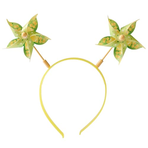 Windmühlen-Stirnbänder, niedlicher Cartoon-Kopfschmuck, weich, bequem, Kopfschmuck für Eltern-Kind-Aktivitäten von Javoryxh