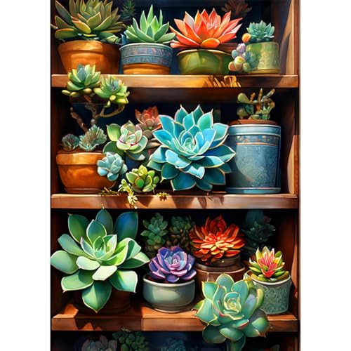 Jawecci Diamond Painting Blumen Erwachsene, 5D Diamant Painting Blumengestelle Bilder Erwachsene Anfänger, DIY Runde Steine Diamant Kunst Set Diamant Malerei Kinder für Home Dekor 30x40cm von Jawecci