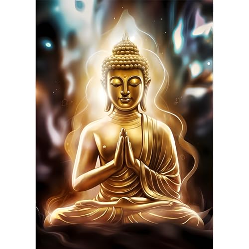 Jawecci Diamond Painting Erwachsene, 5D Buddha Diamant Painting Bilder Erwachsene Anfänger, DIY Runde Steine Buddha Diamant Kunst Set Diamant Malerei Kinder für Home Dekor 30x40cm Jawecci Diamond Painting Erwachsene, 5D Buddha Diamant Painting Bilder Erwachsene Anfänger, DIY Runde Steine Buddha Diamant Kunst Set Diamant Malerei Kinder für Home Dekor 30x40cm von Jawecci