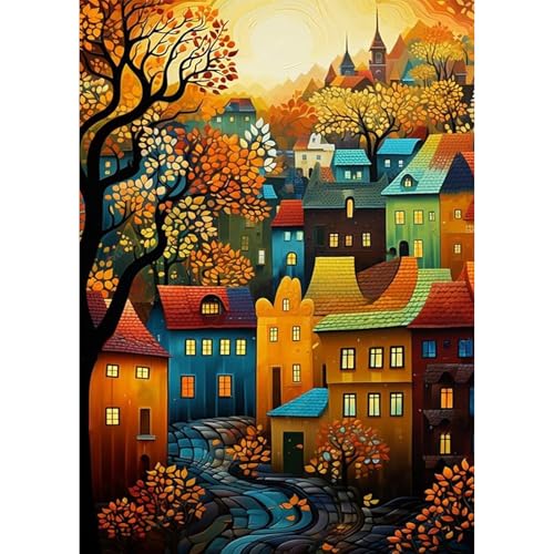 Jawecci Haus Diamond Painting Erwachsene, 5D Diamant Painting Bilder Erwachsene Baum, DIY Runde Diamant Kunst Set Diamant Malerei Kinder für Home Dekor 30x40cm Jawecci Haus Diamond Painting Erwachsene, 5D Diamant Painting Bilder Erwachsene Baum, DIY Runde Diamant Kunst Set Diamant Malerei Kinder für Home Dekor 30x40cm von Jawecci