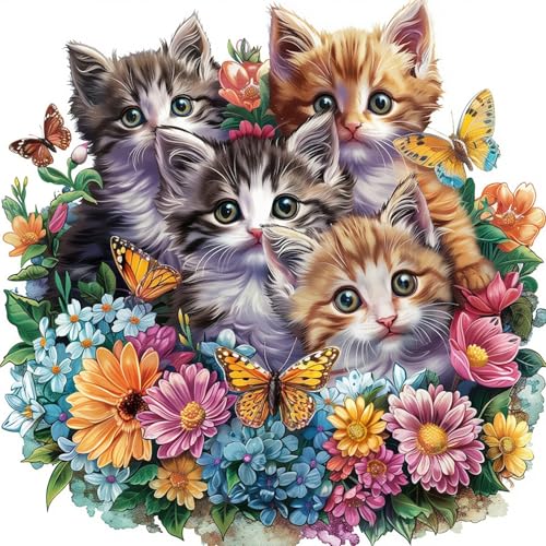 Jawecci Katzen Diamond Painting Erwachsene, 5D Diamant Painting Tiere Blumen Bilder Erwachsene Anfänger, DIY Diamant Kunst Set Diamant Malerei Kinder für Home Dekor 30x30cm Jawecci Katzen Diamond Painting Erwachsene, 5D Diamant Painting Tiere Blumen Bilder Erwachsene Anfänger, DIY Diamant Kunst Set Diamant Malerei Kinder für Home Dekor 30x30cm von Jawecci