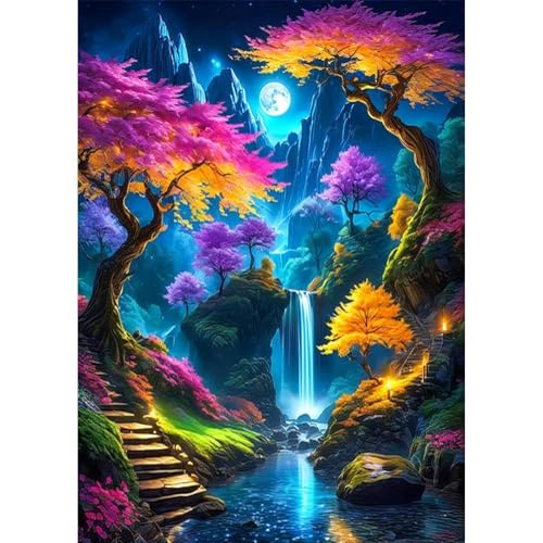 Jawecci Landschaft Diamond Painting Erwachsene, 5D Berg Diamant Painting Bilder Erwachsene Anfänger, DIY Runde Steine Diamant Kunst Set Diamant Malerei Kinder für Home Dekor 30x40cm Jawecci Landschaft Diamond Painting Erwachsene, 5D Berg Diamant Painting Bilder Erwachsene Anfänger, DIY Runde Steine Diamant Kunst Set Diamant Malerei Kinder für Home Dekor 30x40cm von Jawecci