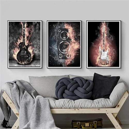 3 Stück Diamond Painting Full Set, 5D Diamant Painting Musik Gitarre Diamant Malerei DIY Diamant Painting Bilder Diamond Painting Set für Kinder Erwachsene Arts Craft Home Wand Decor 50x70cm G-82 3 Stück Diamond Painting Full Set, 5D Diamant Painting Musik Gitarre Diamant Malerei DIY Diamant Painting Bilder Diamond Painting Set für Kinder Erwachsene Arts Craft Home Wand Decor 50x70cm G-82 von Jaxiaco