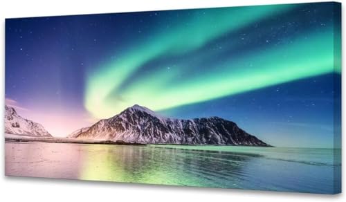 Aurora Borealis Diamond Painting Erwachsene Groß XXL 50x100cm, DIY 5D Diamant Painting Bilder kinder Malen Nach Zahlen Set, Diamond Art Full Diamant Malerei Kunst Basteln für Home Wand Dekor G-67 von Jaxiaco