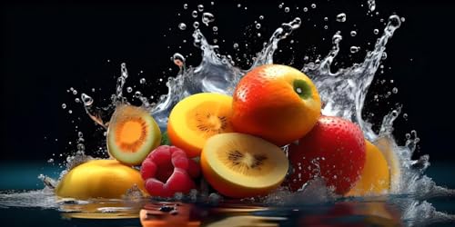 Jaxiaco Obst Diamond Painting, Groß Diament Painting Bilder 70x140cm Diamond Art Bastelset Erwachsene Dix Diamant Painting Kinder Stickerei Kreuzstich Set Home Wand Dekor Geschenk für Frauen C-184 von Jaxiaco