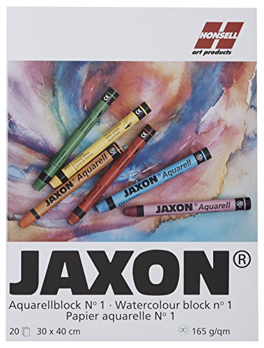 Jaxon 15465 Aquarellblock, 165 g/m², 30 x 40 cm, 20 Blatt von Jaxon