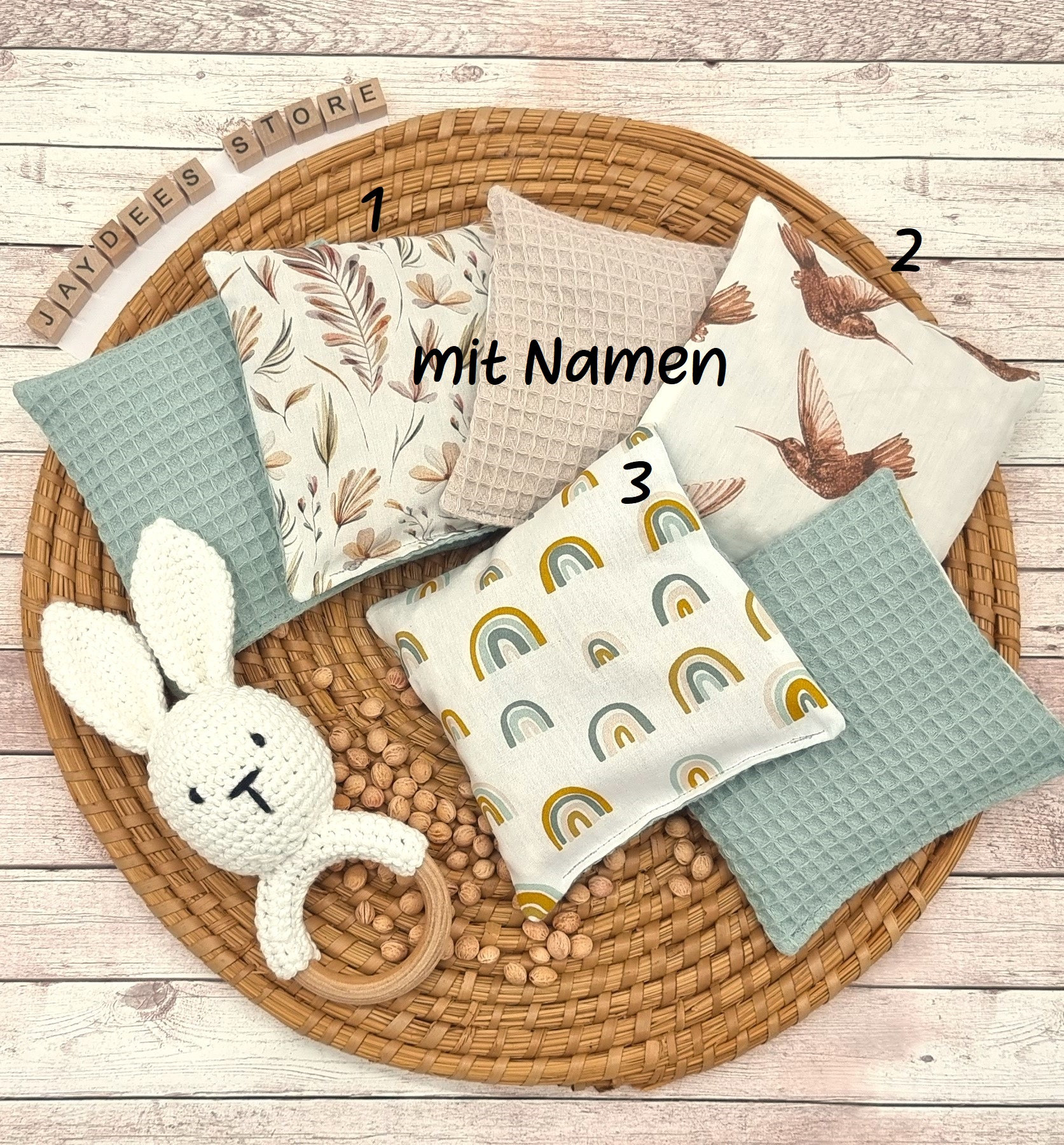 Kirschkernkissen Mit Namen, Personalisiert, Geburtsgeschenk Für Kinder, Wärmekissen 14x14cm, Geschenk Kinder Und Babys Namen Kirschkernkissen Mit Namen, Personalisiert, Geburtsgeschenk Für Kinder, Wärmekissen 14x14cm, Geschenk Kinder Und Babys Namen von JayDeesStore