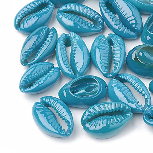 20 Stück blaue Kaurimuschel-Perlen ungebohrt Spirale Muschel lose Abstandshalter Perlen Sommer Muschel Charms 15~18 mm für Vasenfüller Aquarien Dekoration DIY-Schmuckherstellung 20 Stück blaue Kaurimuschel-Perlen ungebohrt Spirale Muschel lose Abstandshalter Perlen Sommer Muschel Charms 15~18 mm für Vasenfüller Aquarien Dekoration DIY-Schmuckherstellung von Jaydis