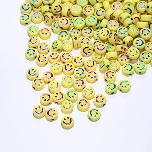 200 Stück Gelb Acryl Smiley Gesicht Perlen 7mm Pony Scheibenmünze Mehrfarben Emaille Lächeln Gesicht lose Abstandshalter Perlen für DIY Schmuck Armband Handy Anhänger machen 200 Stück Gelb Acryl Smiley Gesicht Perlen 7mm Pony Scheibenmünze Mehrfarben Emaille Lächeln Gesicht lose Abstandshalter Perlen für DIY Schmuck Armband Handy Anhänger machen von Jaydis
