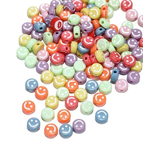 200 Stück Mehrfarben Acryl Smiley-Perlen 10mm Pony Scheibenmünze White Lächelndes Gesicht Lose Abstandshalterperlen für DIY-Schmuck Armband Handy-Anhänger machen 200 Stück Mehrfarben Acryl Smiley-Perlen 10mm Pony Scheibenmünze White Lächelndes Gesicht Lose Abstandshalterperlen für DIY-Schmuck Armband Handy-Anhänger machen von Jaydis