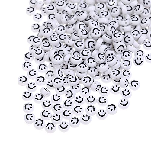 200 Stück Weiß Acryl Smiley Gesicht Perlen 7mm Pony Scheibenmünze Schwarz Emaille Lächeln Gesicht Lose Abstandshalter Perlen für DIY-Schmuck Armband Handy-Anhänger machen 200 Stück Weiß Acryl Smiley Gesicht Perlen 7mm Pony Scheibenmünze Schwarz Emaille Lächeln Gesicht Lose Abstandshalter Perlen für DIY-Schmuck Armband Handy-Anhänger machen von Jaydis