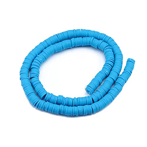 400 Stück Heishi Vinyl-Perlen 6mm Flache Polymer-Ton-Abstandsperlen Handgefertigt Clay Perlen Tonperlen Rondelle Scheibe Lose Perlenkette für DIY Halskette Chocker Armband Ohrringe von Jaydis