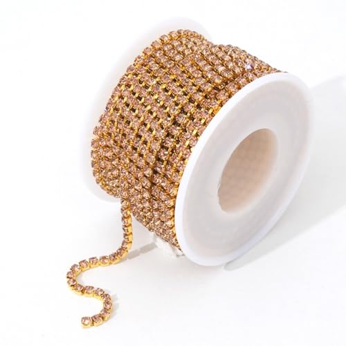 9,1 m, 3 mm Kristall-Gold-Strasssteine, geschlossene Kette, SS12, Kristall-Strass-Klaue, Tassenkette, Glitzer-Diamant-Kette, Rolle für Schuhanhänger, DIY, Schmuckherstellung, Handwerk, Hochzeit 9,1 m, 3 mm Kristall-Gold-Strasssteine, geschlossene Kette, SS12, Kristall-Strass-Klaue, Tassenkette, Glitzer-Diamant-Kette, Rolle für Schuhanhänger, DIY, Schmuckherstellung, Handwerk, Hochzeit von Jaydis