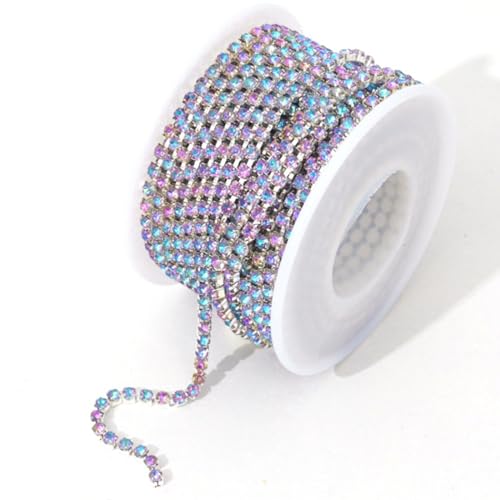 9,1 m, 3 mm Kristall-Strass-Kette, geschlossene Kette, SS12, Kristall-Strass-Klaue, Tassenkette, Glitzer, Diamant-Kette, Rolle zum Nähen, Schuhe, Kleidung, Tassen, DIY, Schmuckherstellung, Handwerk 9,1 m, 3 mm Kristall-Strass-Kette, geschlossene Kette, SS12, Kristall-Strass-Klaue, Tassenkette, Glitzer, Diamant-Kette, Rolle zum Nähen, Schuhe, Kleidung, Tassen, DIY, Schmuckherstellung, Handwerk von Jaydis