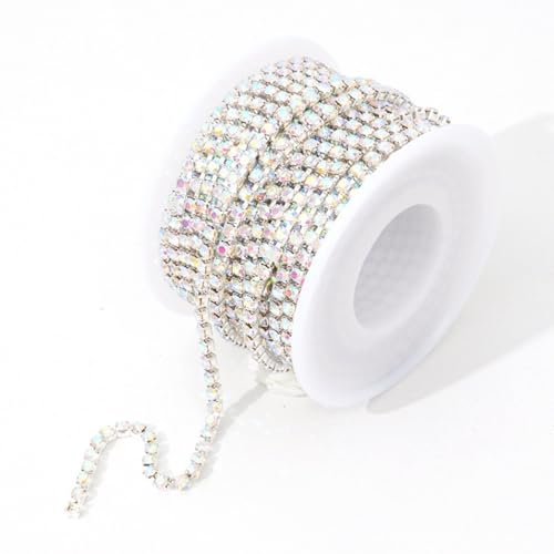 9,1 m, 3 mm Kristall-Strasssteine, geschlossene Kette, SS12, Kristall-Strass-Klaue, Tassenkette, Glitzer, Diamant-Kette, Rolle zum Nähen, Schuhe, Kleidung, Tassen, DIY, Schmuckherstellung, Handwerk 9,1 m, 3 mm Kristall-Strasssteine, geschlossene Kette, SS12, Kristall-Strass-Klaue, Tassenkette, Glitzer, Diamant-Kette, Rolle zum Nähen, Schuhe, Kleidung, Tassen, DIY, Schmuckherstellung, Handwerk von Jaydis