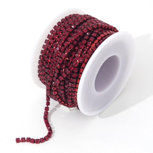 9,1 m lange Strass-Kette mit Strasssteinen SS12, Glitzer-Diamant-Kette, Rolle zum Nähen von Schuhen, Kleidung, Tassen, DIY, Schmuckherstellung, Handwerk, Hochzeitsstrauß, Dunkelgrün 9,1 m lange Strass-Kette mit Strasssteinen SS12, Glitzer-Diamant-Kette, Rolle zum Nähen von Schuhen, Kleidung, Tassen, DIY, Schmuckherstellung, Handwerk, Hochzeitsstrauß, Dunkelgrün von Jaydis