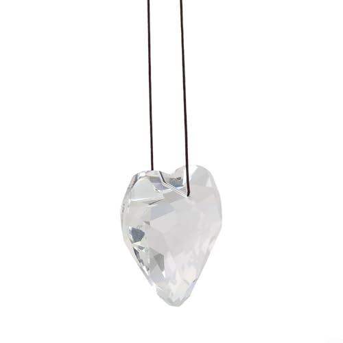 Hängender Herz-Anhänger, 30 mm/45 mm, zum Aufhängen, Herzanhänger, Basteln für Zuhause, Büro, Garten, Dekoration (45 mm transparent) von Jayruit