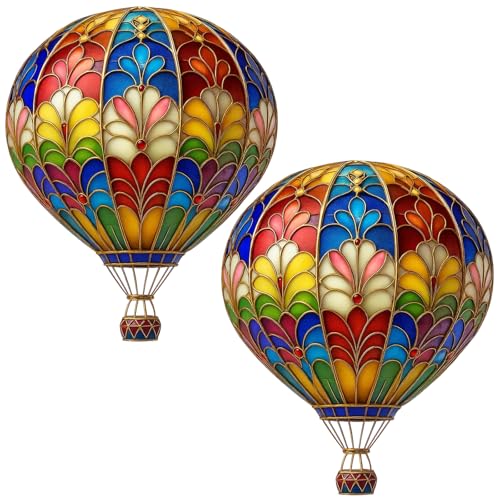 2 Stück Heißluftballon Deko, Heißluftballon Solar Für Garten- Und Fensterdekoration, Kinderzimmerdekoration, Partydekoration, Geschenkidee, 15 * 20 cm 2 Stück Heißluftballon Deko, Heißluftballon Solar Für Garten- Und Fensterdekoration, Kinderzimmerdekoration, Partydekoration, Geschenkidee, 15 * 20 cm von JazRvr
