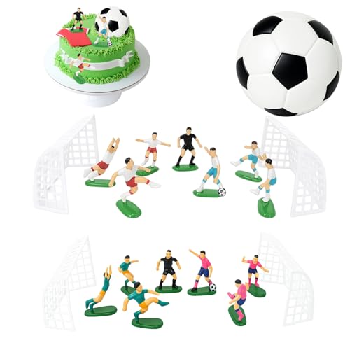 20 Stück Tortendeko Fussball, Fussball Deko Geburtstag Kinder, Tortenaufleger Fussball, Kuchen Deko Fußball, Fußball Torten Deko für Junge Geburtstag Party 20 Stück Tortendeko Fussball, Fussball Deko Geburtstag Kinder, Tortenaufleger Fussball, Kuchen Deko Fußball, Fußball Torten Deko für Junge Geburtstag Party von JazRvr