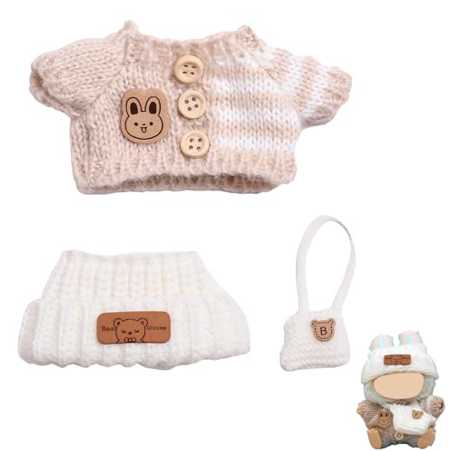 Kleidung, 3-teiliges Set für LBB-Puppen, Weiße Mütze, Beige Jacke, Weiße Tasche, Passend für 15 cm und 17 cm Puppen, Ideal für Sammler, Kinder und DIY-Projekte Kleidung, 3-teiliges Set für LBB-Puppen, Weiße Mütze, Beige Jacke, Weiße Tasche, Passend für 15 cm und 17 cm Puppen, Ideal für Sammler, Kinder und DIY-Projekte von JazRvr