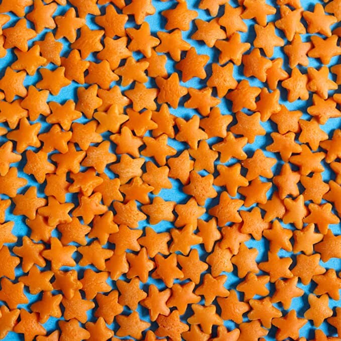Orange Sterne Für Badebomben Zucker Konfetti Streusel Zum Topping Vegan Cruelty Free Zerstreubare Dekoration Zubehör Seifen Topper von JazzyBathing