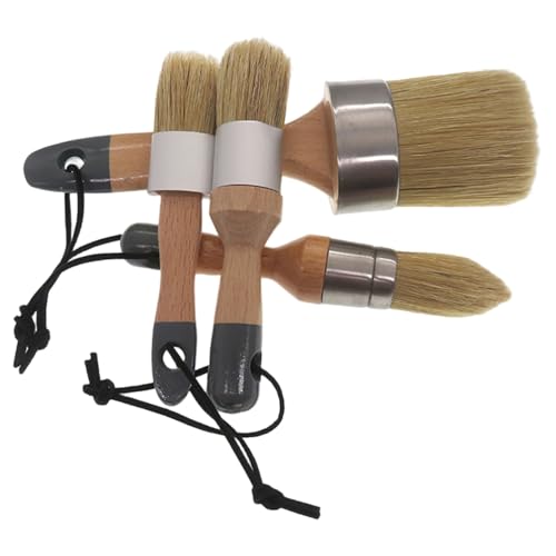 4pcs Kreide Pinsel Pinsel Kleiner runde ovale Wachsbürste mit natürlichen Borsten für Kreide Malerei Schablonen Künstler 4pcs Kreide Pinsel Pinsel Kleiner runde ovale Wachsbürste mit natürlichen Borsten für Kreide Malerei Schablonen Künstler von Jcasbdn