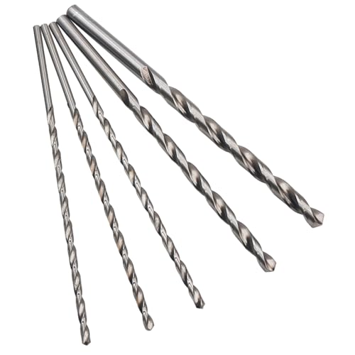 5pcs Twist Drill Bit Set, 8 Zoll lang 4/5/6/8/10 mm Hochgeschwindigkeitsstahl gerade Shank-Bohrbohrer für Metallbearbeitung, Holzbearbeitung, Holzbearbeitung 5pcs Twist Drill Bit Set, 8 Zoll lang 4/5/6/8/10 mm Hochgeschwindigkeitsstahl gerade Shank-Bohrbohrer für Metallbearbeitung, Holzbearbeitung, Holzbearbeitung von Jcasbdn