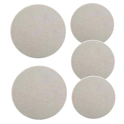 5pcs Wollfilzfilmpolierscheibe 5 Zoll Polierrad für Winkelmühle Ersatzbadebadelrad von Jcasbdn