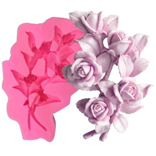 Rosenform 3D Rose Silikonform Hitzefest leicht zu reinigen Blütenform Silikon für Kerzenseife Kuchen Schokoladenschmuck Rosenform 3D Rose Silikonform Hitzefest leicht zu reinigen Blütenform Silikon für Kerzenseife Kuchen Schokoladenschmuck von Jcasbdn