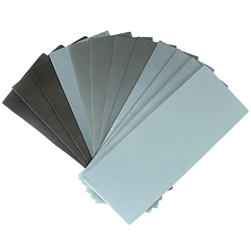 Schleifpapier -Sortiment 120 bis 2000 verschiedene Körnchen -Sandpapierblätter nass trocken Schleifpapier für Holzmöbel Fertigstellen Metallschleifen Automobilpolier von Jcasbdn