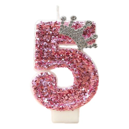 Geburtstagskerzen Nummer 5,Kronenkerze Geburtstag,Personalisierte Geburtstagskerzen,Rosa Kuchendekoration 5. Geburtstag,Kindergeburtstag,Erwachsener Jahrestag Glitzer Kuchendekoration Geburtstagskerzen Nummer 5,Kronenkerze Geburtstag,Personalisierte Geburtstagskerzen,Rosa Kuchendekoration 5. Geburtstag,Kindergeburtstag,Erwachsener Jahrestag Glitzer Kuchendekoration von JchEnye
