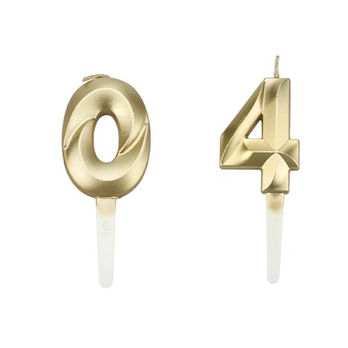 JchEnye 2 Stück Geburtstagskerzen, Zahlen 4 und 0, Gold Geburtstagskerzen, Kerzen Geburtstag, Geburtstagskerzen, Kuchen dekorieren Geburtstag, Geburtstagskerzen, Geburtstag dekorieren Kerzen JchEnye 2 Stück Geburtstagskerzen, Zahlen 4 und 0, Gold Geburtstagskerzen, Kerzen Geburtstag, Geburtstagskerzen, Kuchen dekorieren Geburtstag, Geburtstagskerzen, Geburtstag dekorieren Kerzen von JchEnye