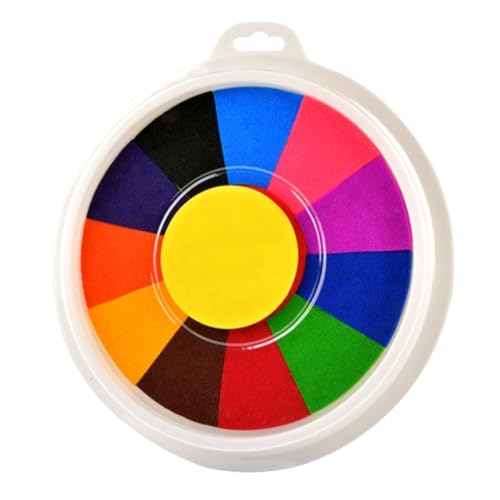 JchEnye Bunter Stempelhalter, Fingerstempel, 12 Farben, ungiftig, abwaschbar, Kinderstempelhalter, Fingerstempelfarbe zum Basteln, für Kindergeburtstage und zum Bemalen von Stoffen JchEnye Bunter Stempelhalter, Fingerstempel, 12 Farben, ungiftig, abwaschbar, Kinderstempelhalter, Fingerstempelfarbe zum Basteln, für Kindergeburtstage und zum Bemalen von Stoffen von JchEnye