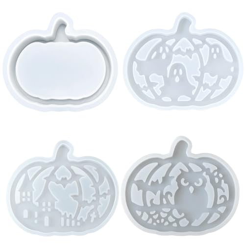 Silikonformen Gießformen Halloween Kürbis, 4PCS Silikonform Herbst Mit Halloween-Elementen, Gießformen Für DIY-Kürbis-Dekoration, Hausdekoration Und Geschenkherstellung Silikonformen Gießformen Halloween Kürbis, 4PCS Silikonform Herbst Mit Halloween-Elementen, Gießformen Für DIY-Kürbis-Dekoration, Hausdekoration Und Geschenkherstellung von JcvPot
