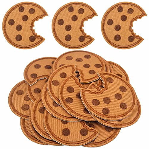 Jdesun 20 x bestickte Aufnäher mit Keksen, Schokoladenchips, Kekse, zum Aufbügeln auf Kleidung, Hut, Hose, Schuhe, Nähen, Basteln, Dekoration Jdesun 20 x bestickte Aufnäher mit Keksen, Schokoladenchips, Kekse, zum Aufbügeln auf Kleidung, Hut, Hose, Schuhe, Nähen, Basteln, Dekoration von Jdesun