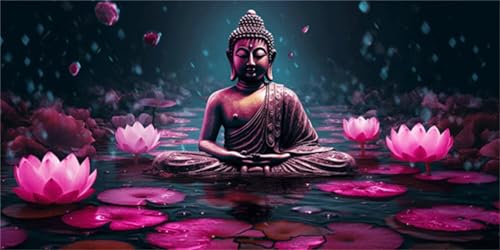 Diamond Painting Buddha Diamond Painting Erwachsene Klein 30x60cm, 5d DIY Diamante Painting Bilder Full Drill, Diamond Art Crystal Rhinestone Arts Crafts Gem Art Paints with Diamonds Home Wall Decor von Jdozfo