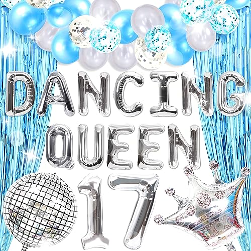 JeVenis 24 Stück Tanzende Königin 17 Luftballons Tanzende Königin 17 Geburtstag Party Dekoration Silber Blau 17 Geburtstag Dekoration Mamma Mia Party Supplies JeVenis 24 Stück Tanzende Königin 17 Luftballons Tanzende Königin 17 Geburtstag Party Dekoration Silber Blau 17 Geburtstag Dekoration Mamma Mia Party Supplies von JeVenis