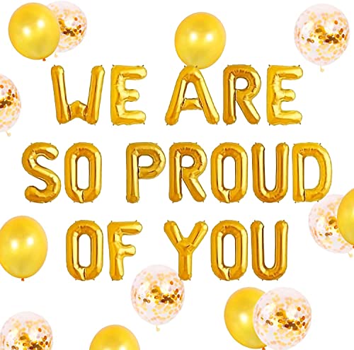 JeVenis Wir sind so stolz auf dich Balloon Graduation Banner Herzlichen Glückwunsch Banner Graduation Party Decorations Graduation von JeVenis